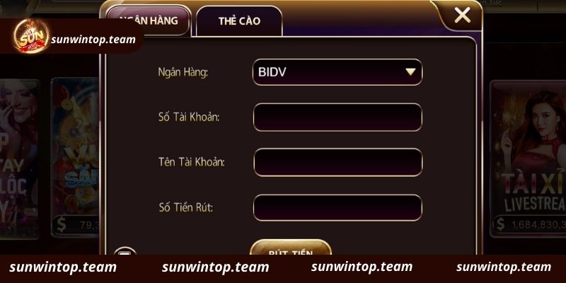 Tìm hiểu thao tác rút tiền Sunwin thành công 100%